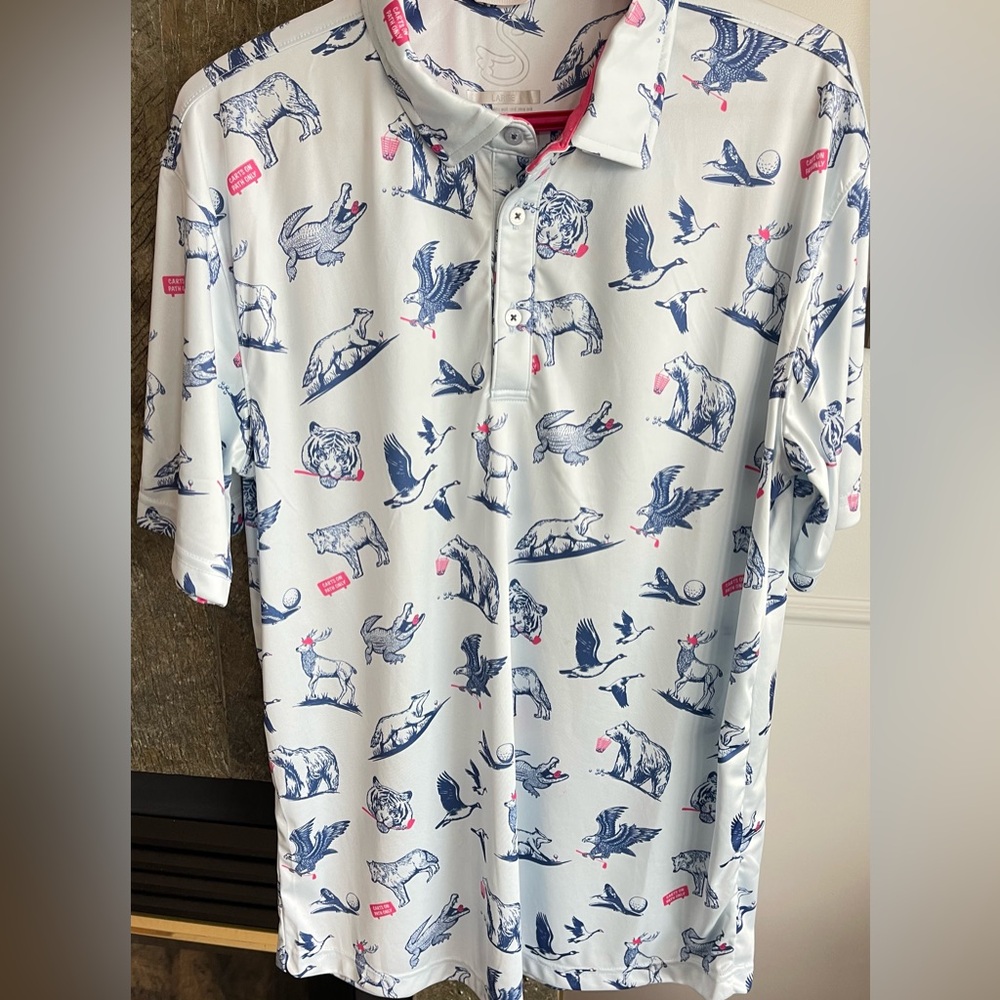 Swannies Men’s Golf/Polo Casual Button Down Shirt